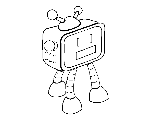 Dessin à colorier: Robot (Personnages) #106728 - Coloriages à Imprimer Gratuits