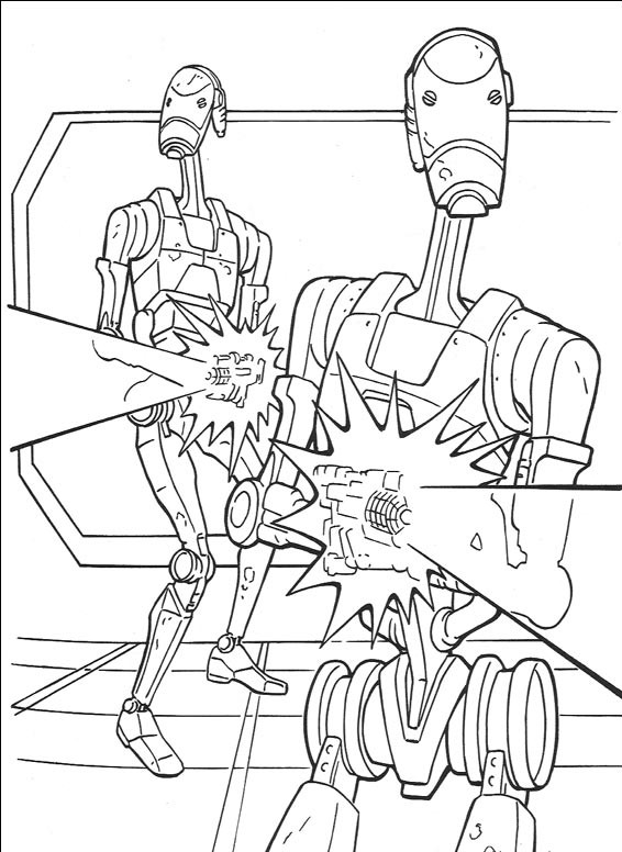 Dessin à colorier: Robot (Personnages) #106731 - Coloriages à Imprimer Gratuits