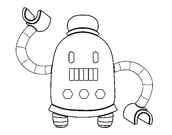 Dessin à colorier: Robot (Personnages) #106744 - Coloriages à Imprimer Gratuits