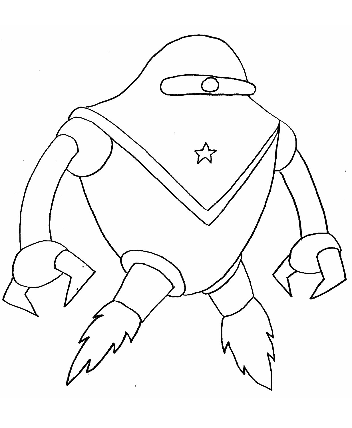 Dessin à colorier: Robot (Personnages) #106757 - Coloriages à Imprimer Gratuits