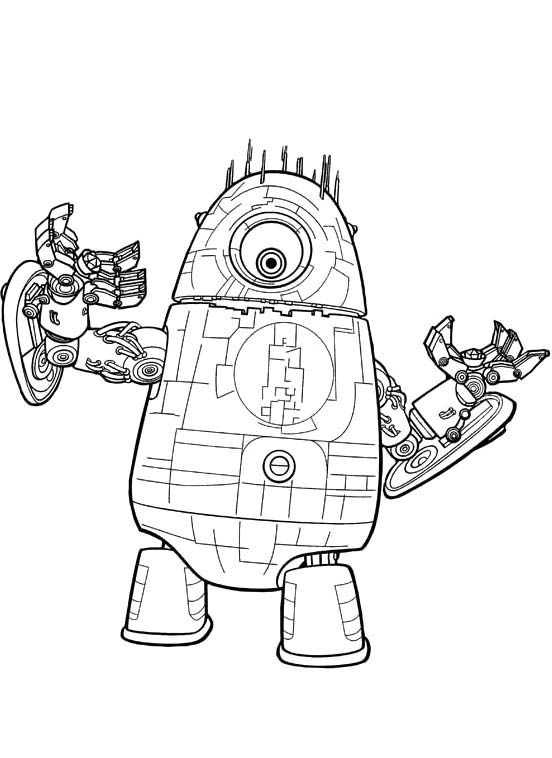 Dessin à colorier: Robot (Personnages) #106767 - Coloriages à Imprimer Gratuits