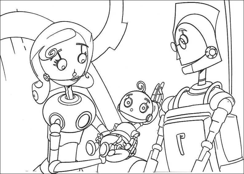 Dessin à colorier: Robot (Personnages) #106788 - Coloriages à Imprimer Gratuits