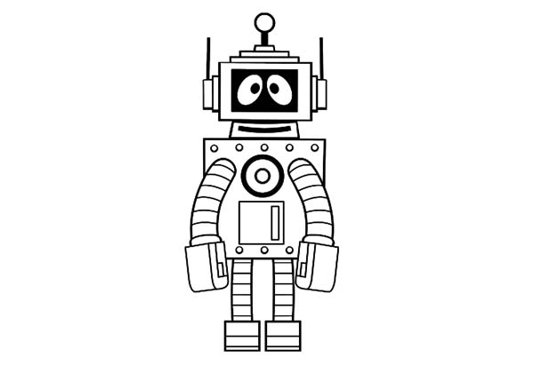 Dessin à colorier: Robot (Personnages) #106801 - Coloriages à Imprimer Gratuits