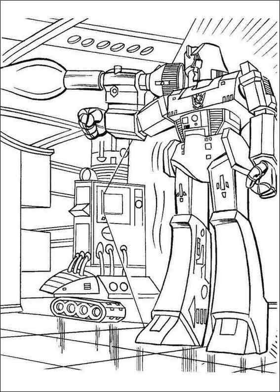 Dessin à colorier: Robot (Personnages) #106840 - Coloriages à Imprimer Gratuits