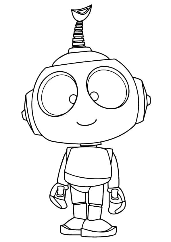 Coloriage gratuit Robot #178896 de la collection Personnages à imprimer