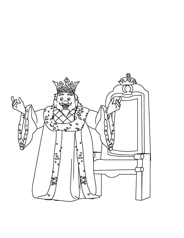Dessin Roi #186245 à colorier de la série Personnages, gratuit à télécharger et imprimer