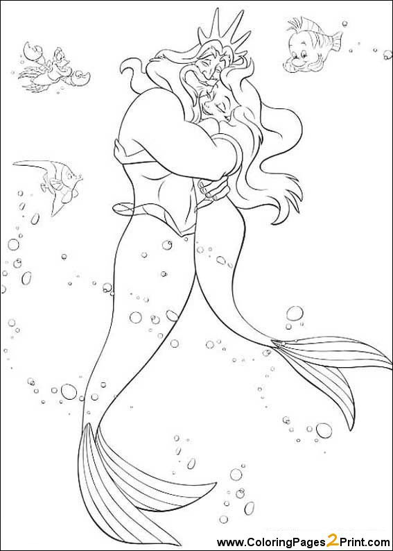 Dessin à colorier: Sirène (Personnages) #147209 - Coloriages à Imprimer Gratuits