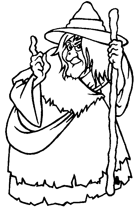 Dessin à colorier: Sorcière (Personnages) #108397 - Coloriages à Imprimer Gratuits