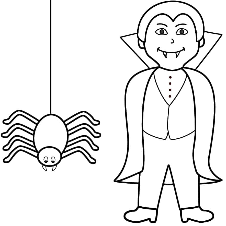 Coloriage gratuit Vampire #196089 de la collection Personnages à imprimer