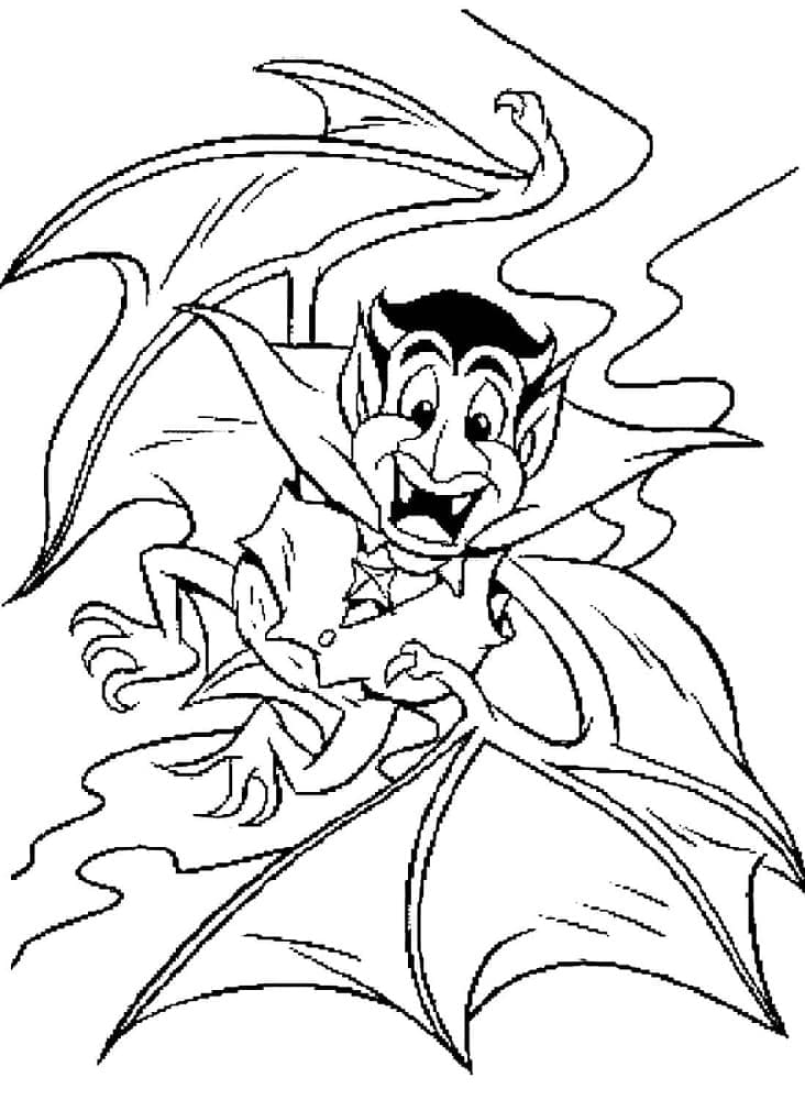 Illustration au trait Vampire #196100 de la collection Personnages à colorier gratuitement
