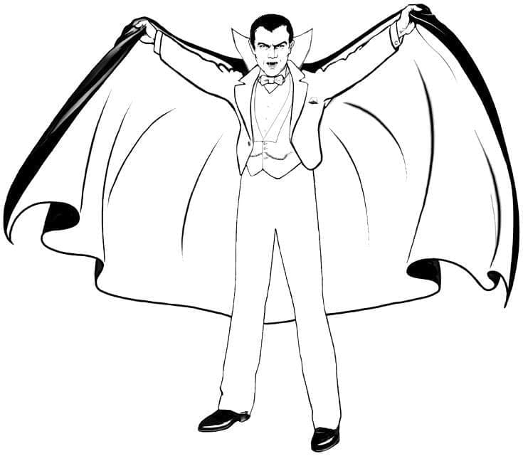 Dessin Vampire #196101 à colorier de la série Personnages, gratuit à télécharger et imprimer