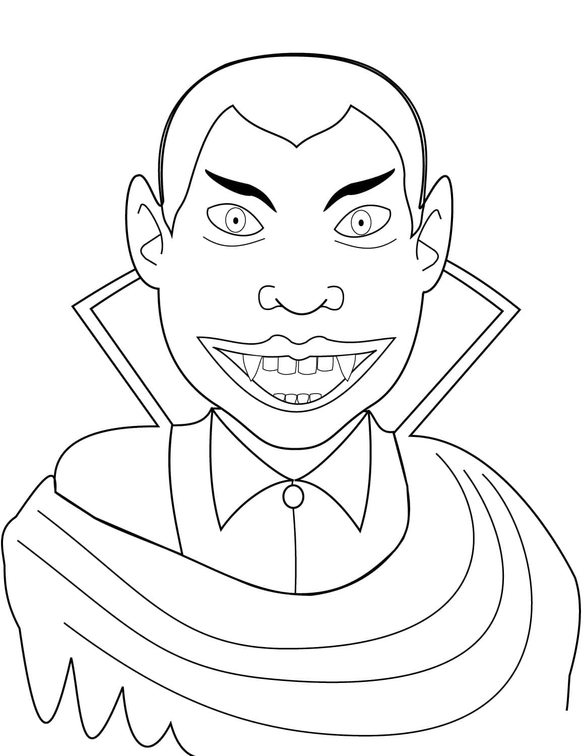 Dessin Vampire #196108 à colorier de la série Personnages, gratuit à télécharger et imprimer