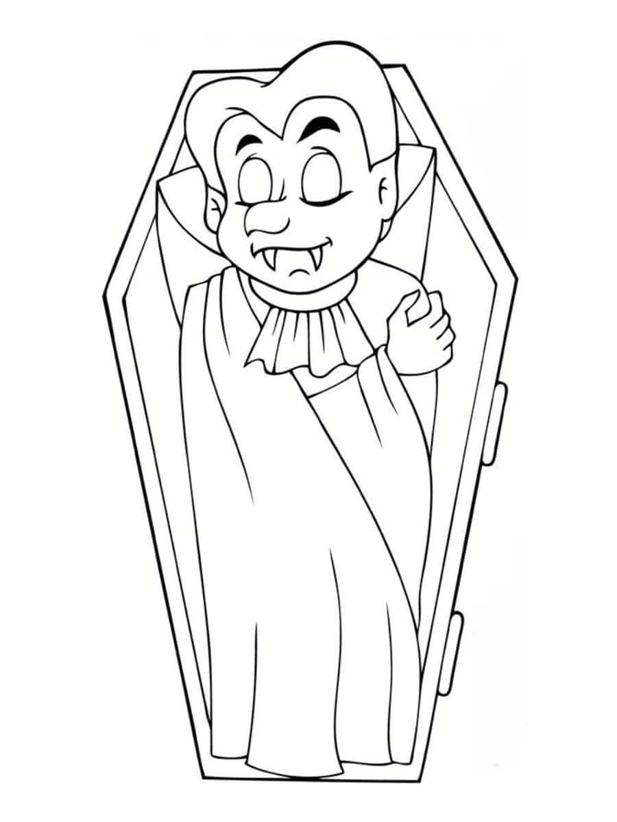 Coloriage gratuit Vampire #196121 de la collection Personnages à imprimer