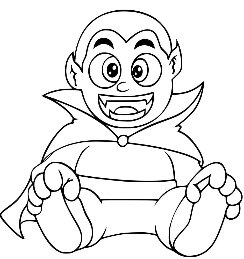 Joli coloriage Vampire #196126 de la collection Personnages, prêt à imprimer pour petits et grands
