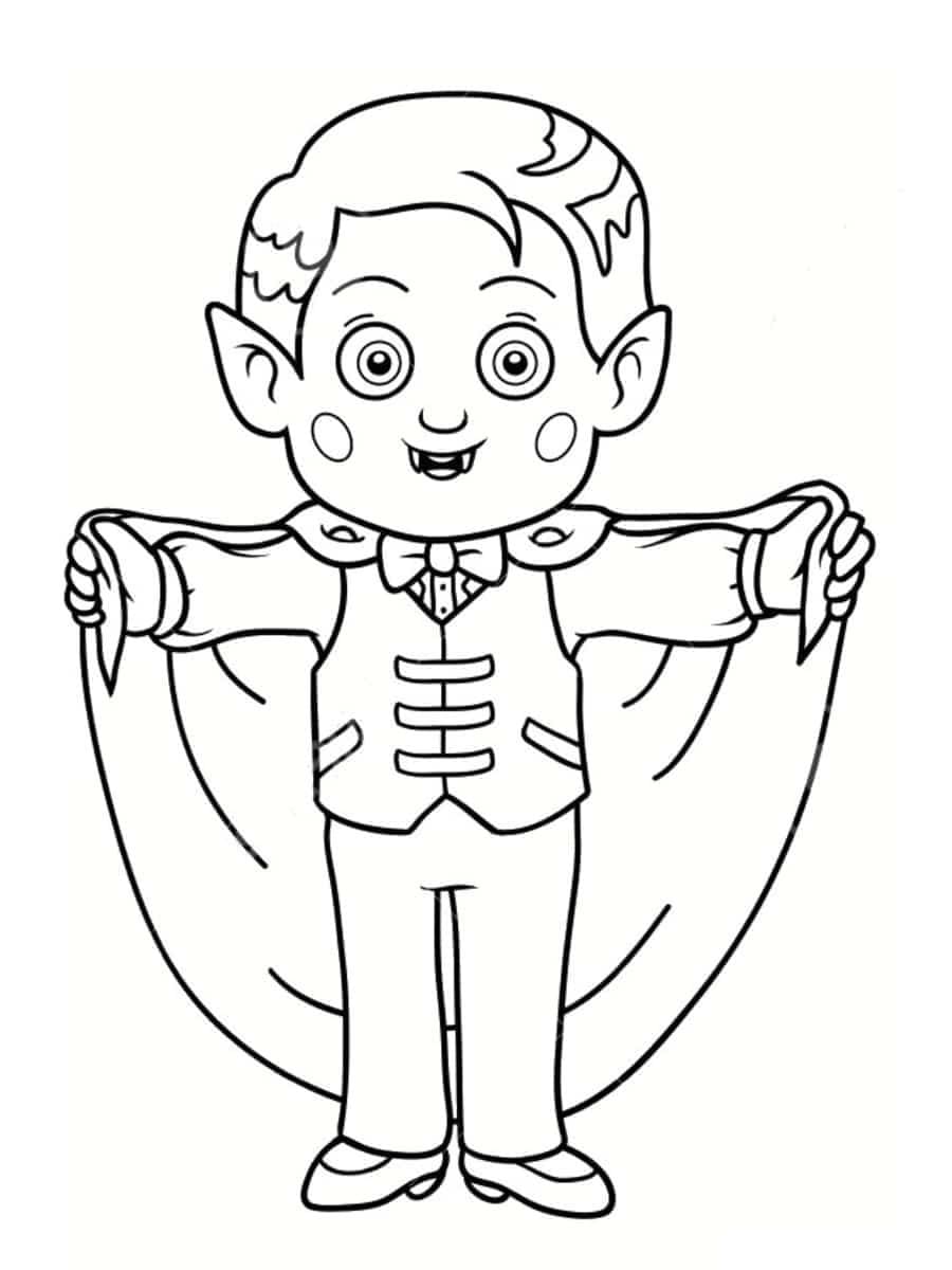 Coloriage gratuit Vampire #196128 de la collection Personnages à imprimer