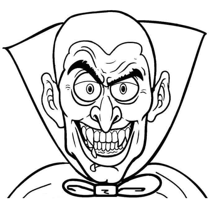 Coloriage Vampire #196137 à imprimer gratuitement, extrait de la collection Personnages
