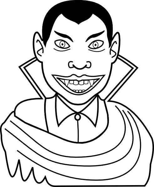 Dessin à colorier: Vampire (Personnages) #85917 - Coloriages à Imprimer Gratuits