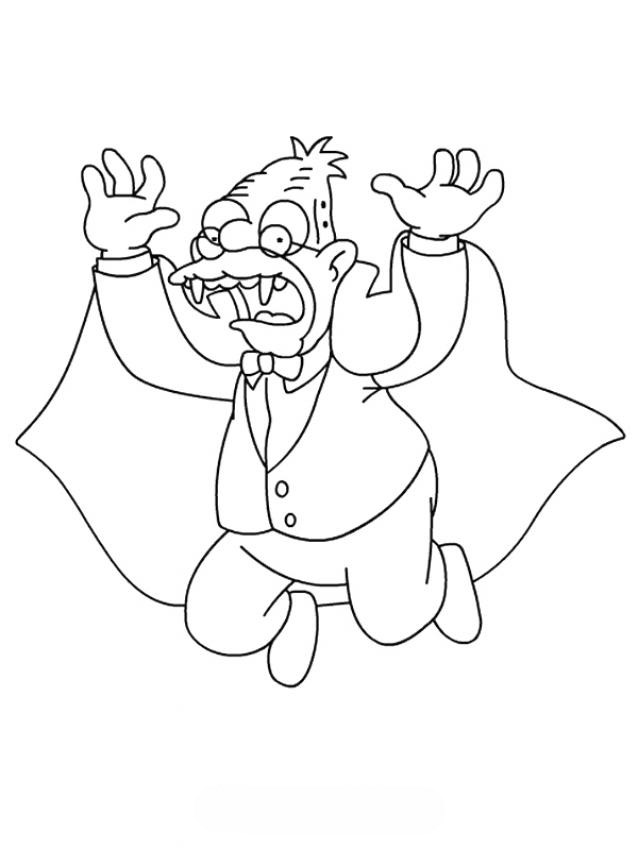 Dessin à colorier: Vampire (Personnages) #85938 - Coloriages à Imprimer Gratuits