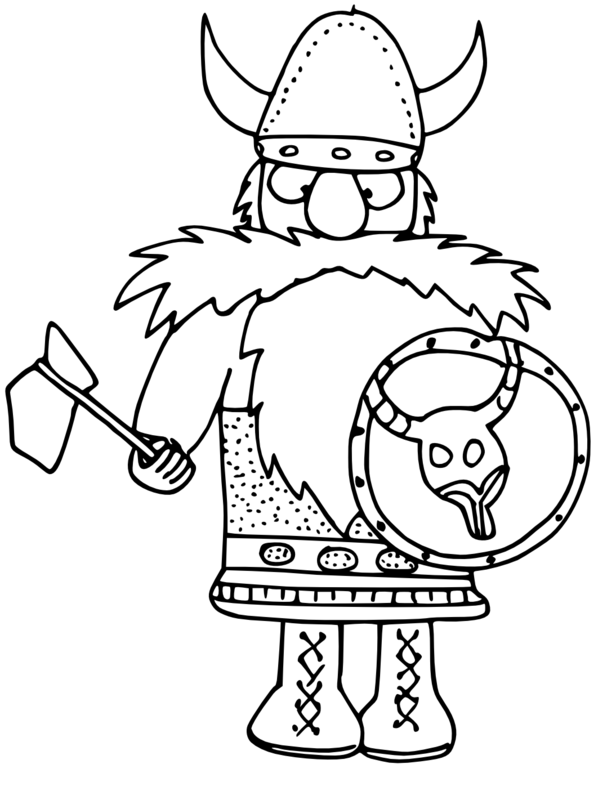 Dessin à colorier: Viking (Personnages) #149352 - Coloriages à Imprimer Gratuits