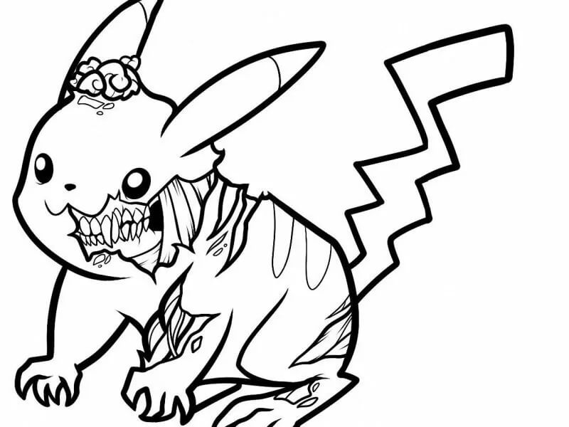 Coloriage Zombie #172920 à imprimer gratuitement, extrait de la collection Personnages