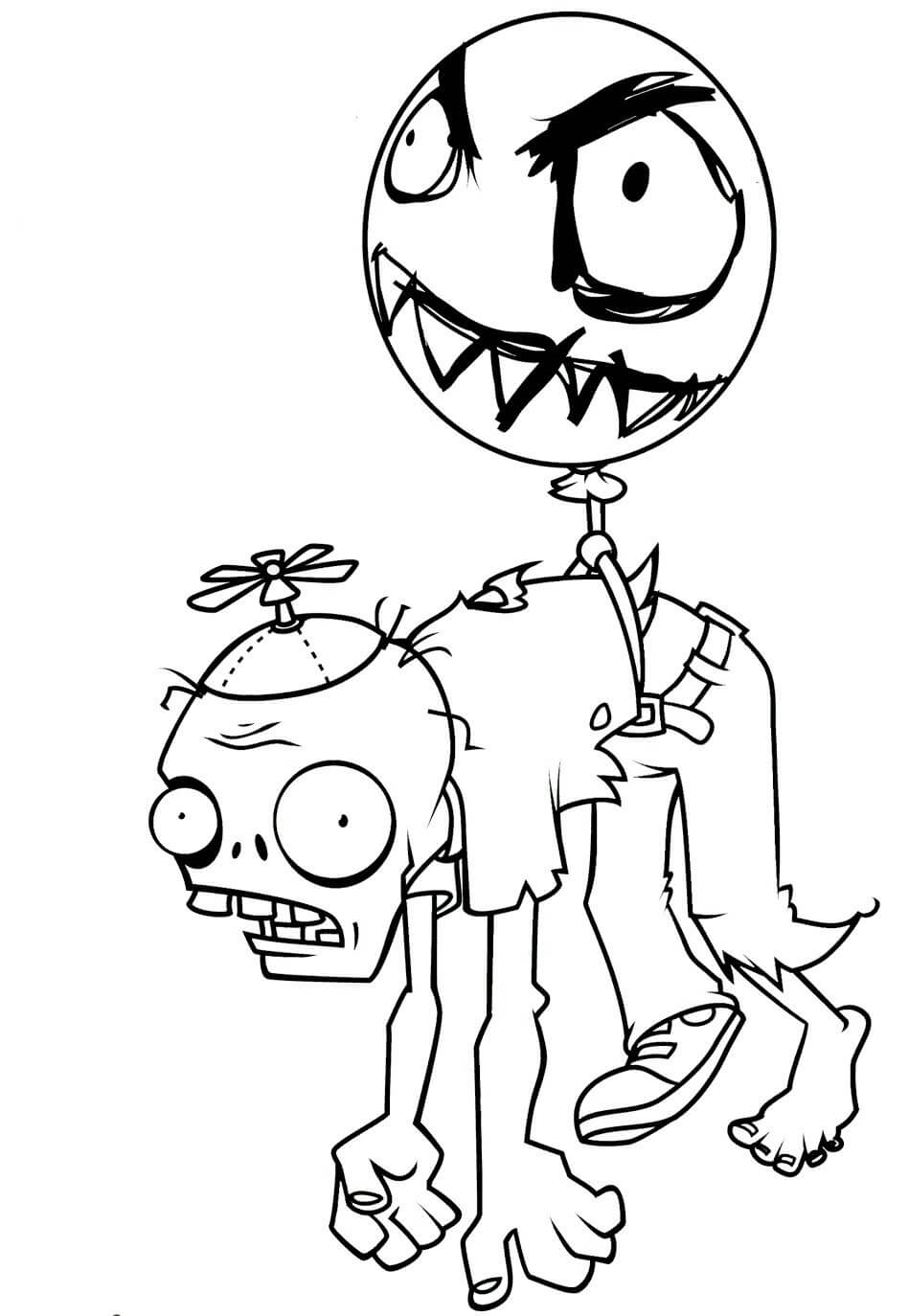 Coloriage imprimable Zombie #172940 de la collection Personnages à colorier aux crayons