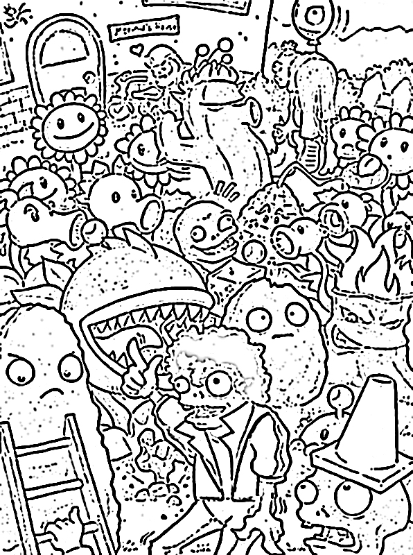 Dessin à colorier: Zombie (Personnages) #85635 - Coloriages à Imprimer Gratuits