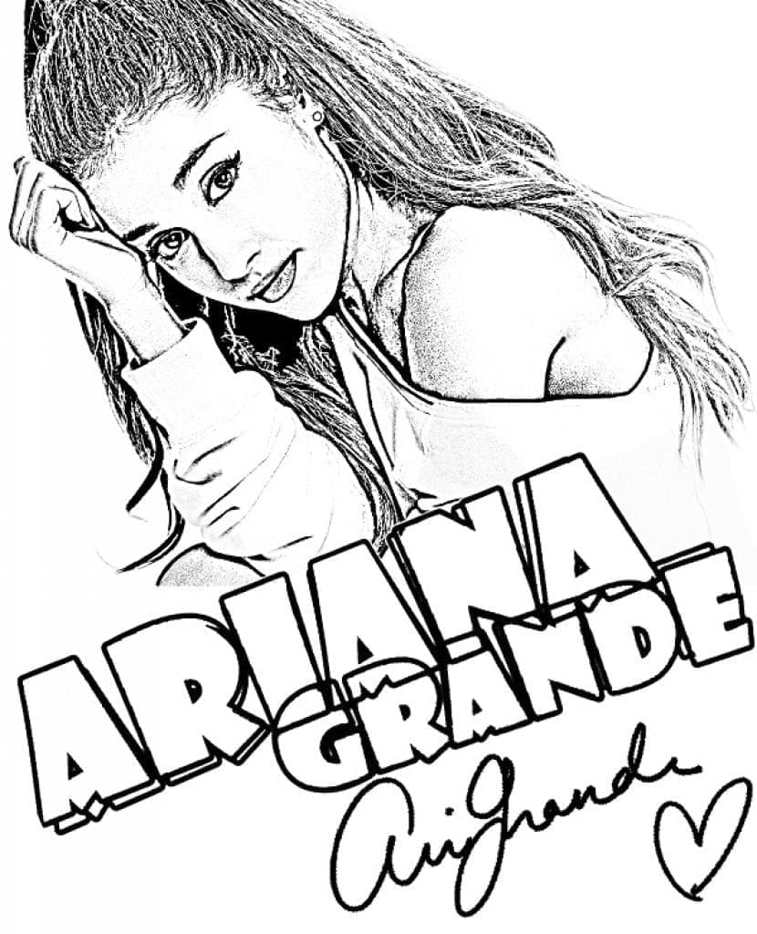 Coloriage gratuit pour enfants et adultes Ariana Grande #214373, collection Personnes célèbres Coloriage gratuit pour enfants et adultes Ariana Grande #214373, collection Personnes célèbres