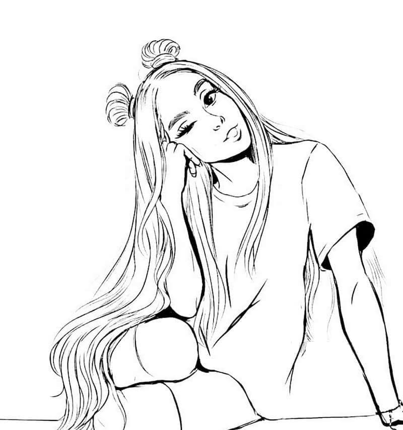 Dessin à colorier: Ariana Grande (Personnes célèbres) #214383 - Coloriages à Imprimer Gratuits