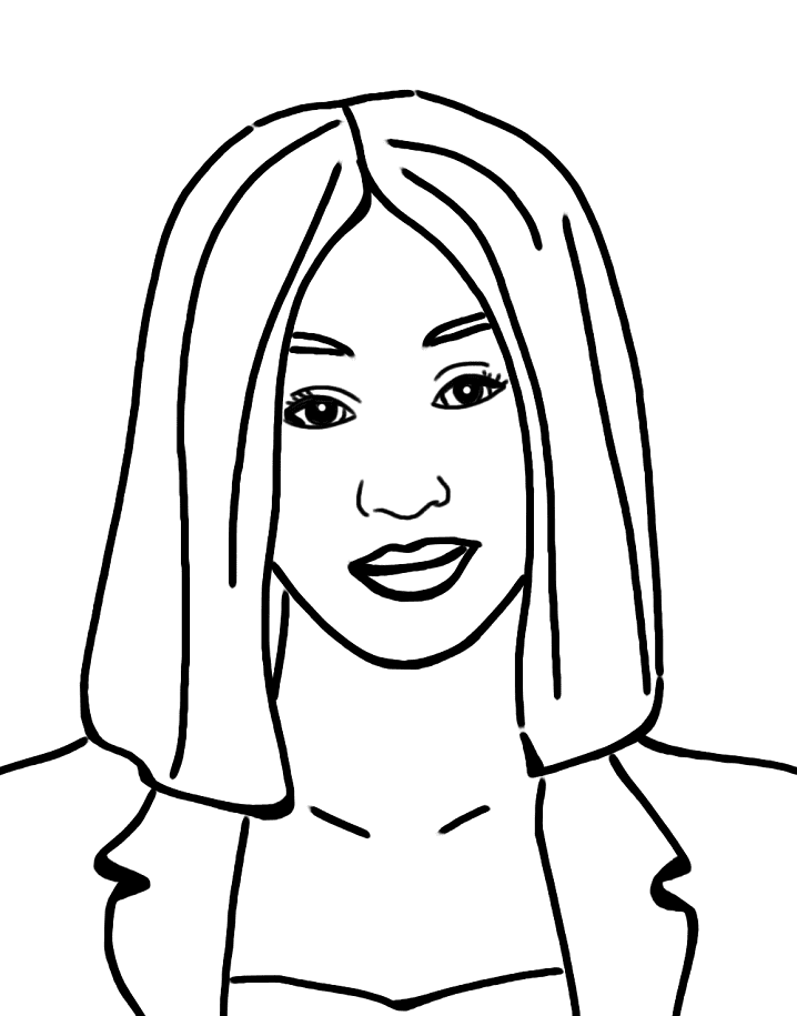 Dessin Cardi B #173551 à colorier de la série Personnes célèbres, gratuit à télécharger et imprimer