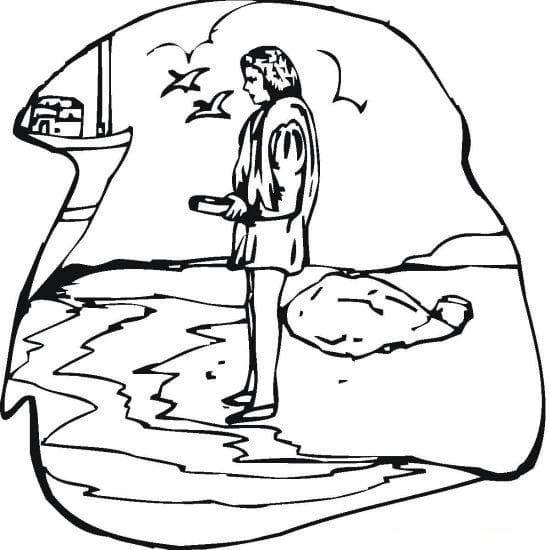 Dessin à colorier: Christophe Colomb (Personnes célèbres) #173573 - Coloriages à Imprimer Gratuits