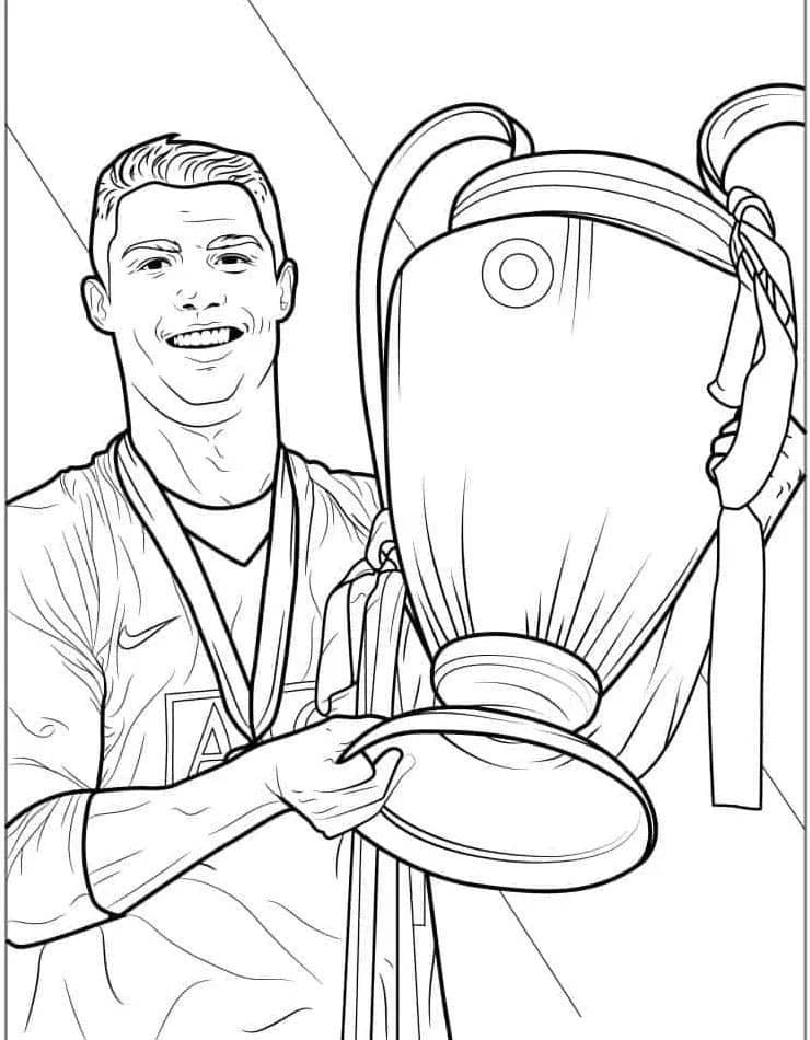 Dessin à colorier: Cristiano Ronaldo (Personnes célèbres) #217379 - Coloriages à Imprimer Gratuits