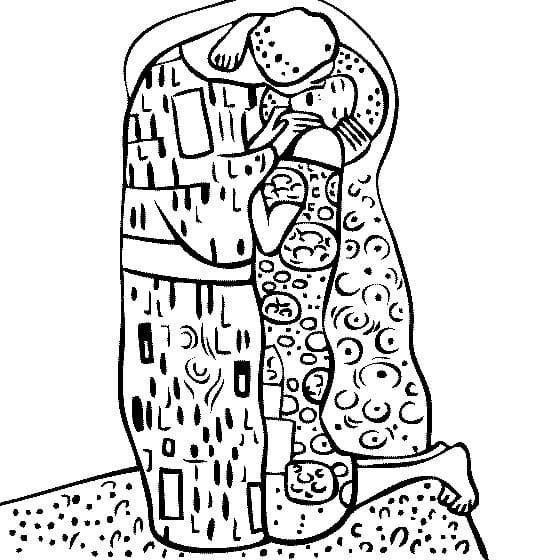 Joli coloriage Gustav Klimt #192230 de la collection Personnes célèbres, prêt à imprimer pour petits et grands
