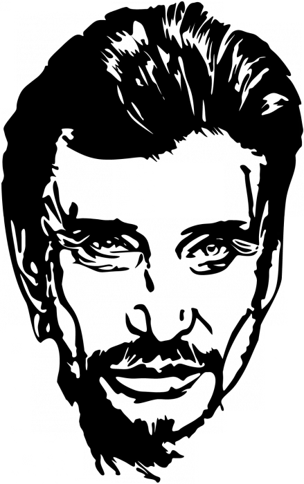 Dessin Johnny Hallyday #123104 à colorier de la série Personnes célèbres, gratuit à télécharger et imprimer