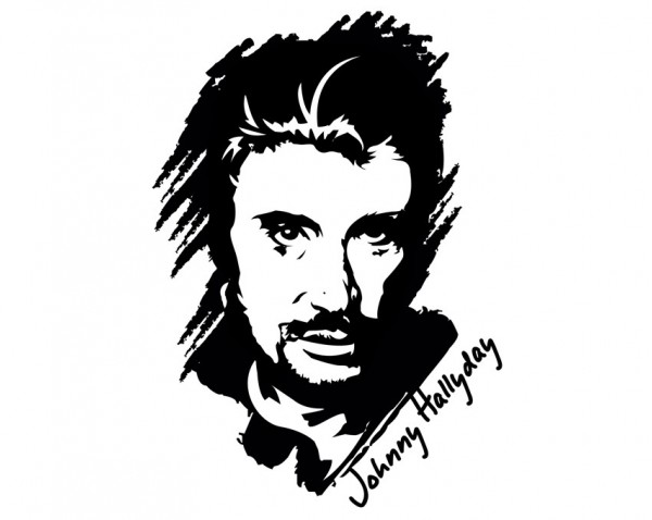 Dessin à colorier: Johnny Hallyday (Personnes Célèbres) #123121 - Coloriages à Imprimer Gratuits