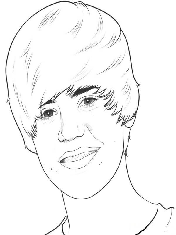 Coloriage à imprimer Justin Bieber #172880 de la série Personnes célèbres, gratuit pour enfants et adultes