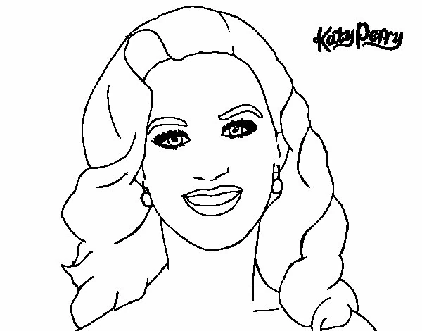 Coloriage gratuit Katy Perry #123326 de la collection Personnes célèbres à imprimer