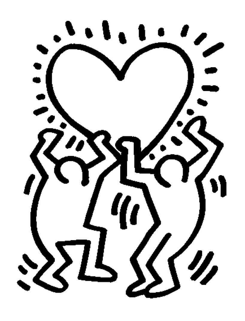 Dessin à colorier: Keith Haring (Personnes célèbres) #180585 - Coloriages à Imprimer Gratuits