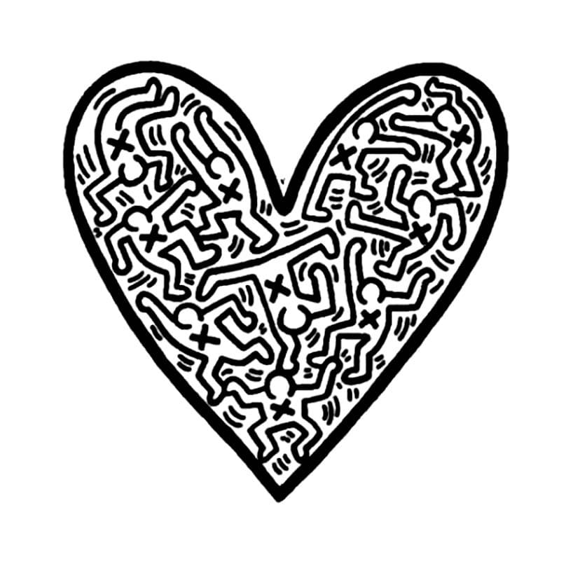 Dessin à colorier: Keith Haring (Personnes célèbres) #180586 - Coloriages à Imprimer Gratuits