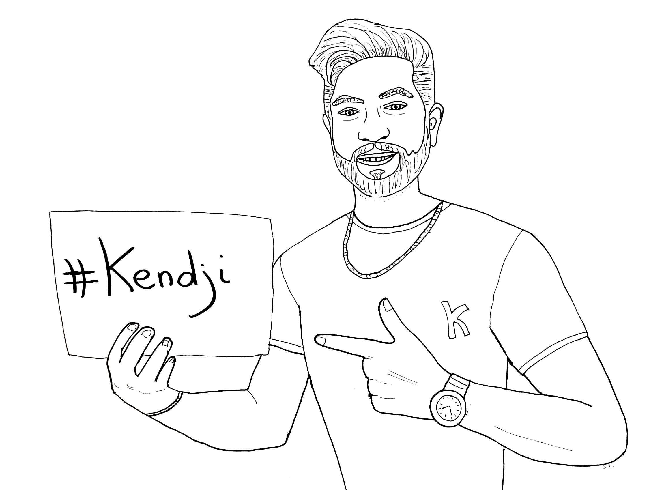 Coloriage gratuit Kendji Girac #191270 de la collection Personnes célèbres à imprimer
