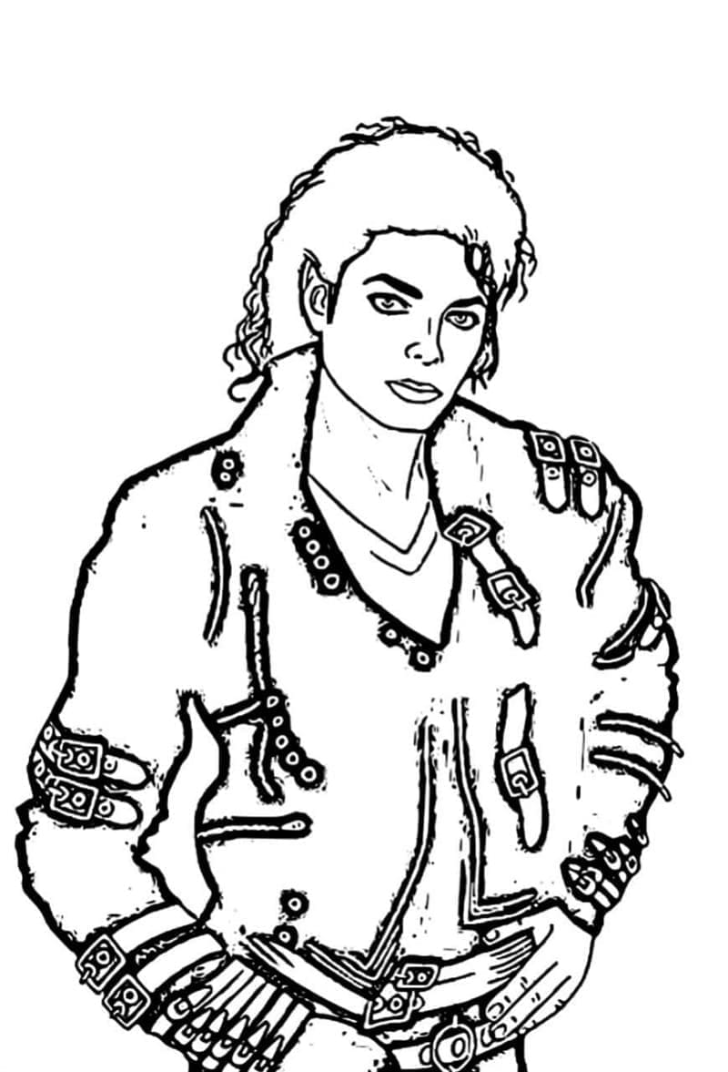 Dessin à colorier: Michael Jackson (Personnes célèbres) #212368 - Coloriages à Imprimer Gratuits