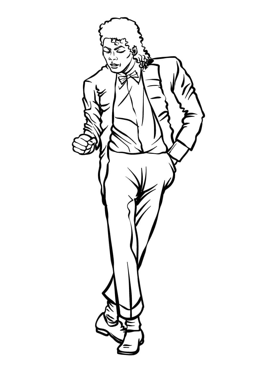 Coloriage gratuit Michael Jackson #212370 de la collection Personnes célèbres à imprimer