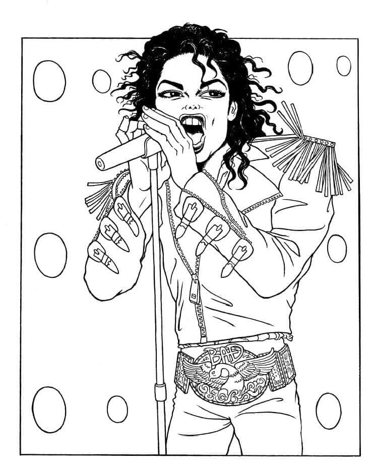 Dessin à colorier: Michael Jackson (Personnes célèbres) #212372 - Coloriages à Imprimer Gratuits