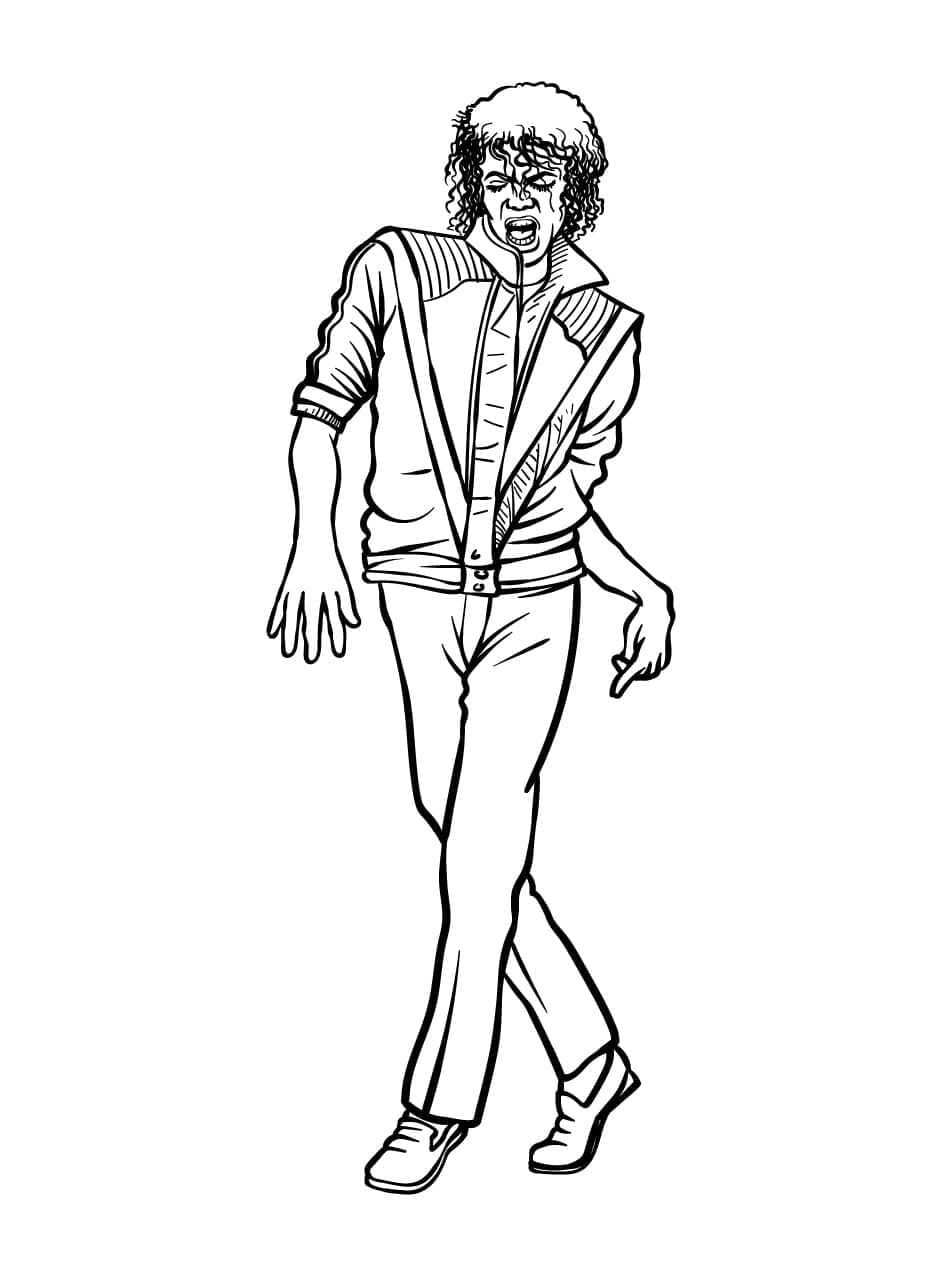 Coloriage gratuit Michael Jackson #212379 de la collection Personnes célèbres à imprimer