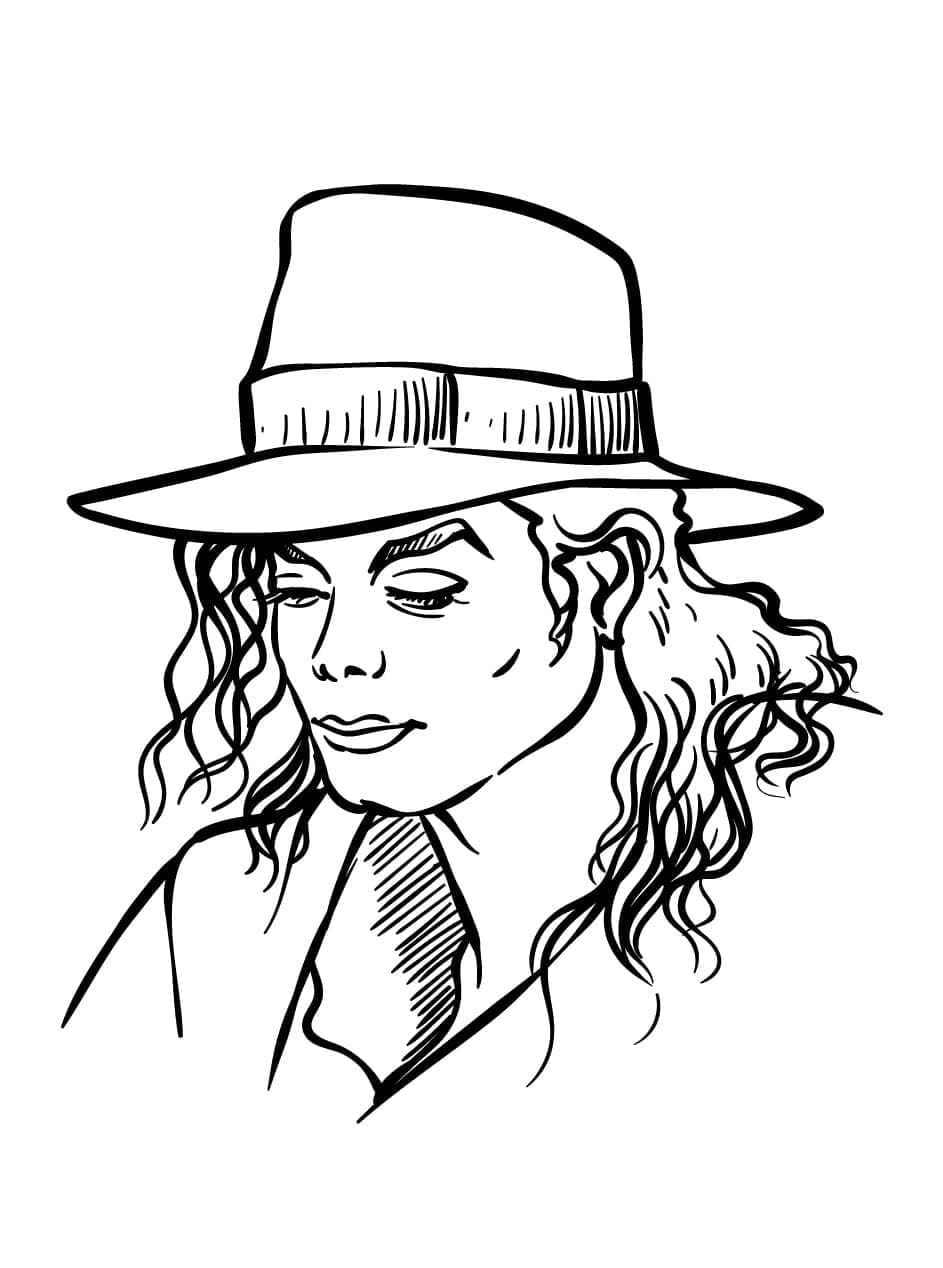 Dessin à colorier: Michael Jackson (Personnes célèbres) #212380 - Coloriages à Imprimer Gratuits