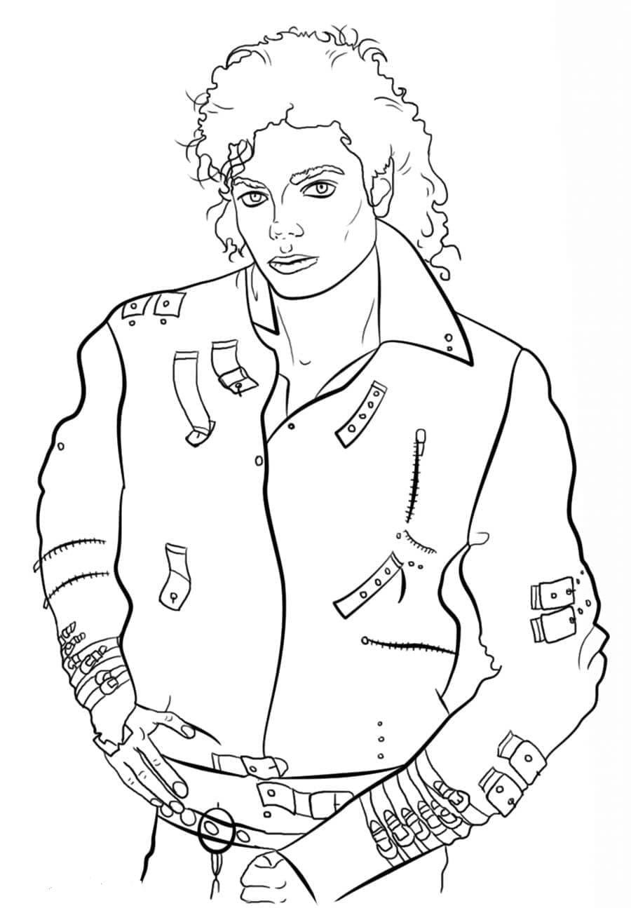 Coloriage gratuit Michael Jackson #212392 de la collection Personnes célèbres à imprimer