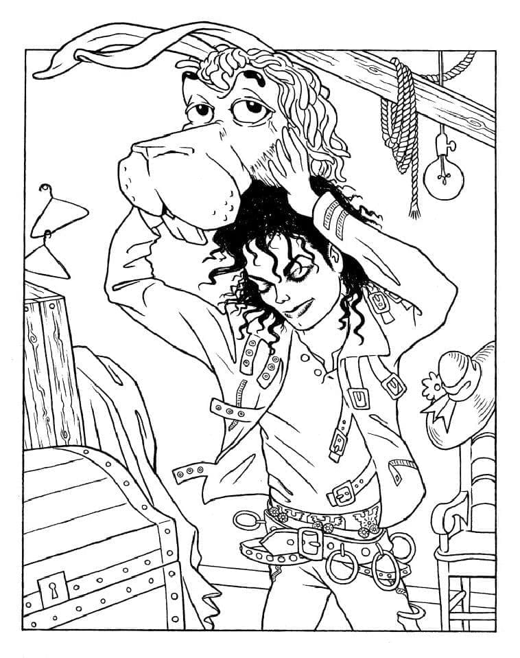 Coloriage gratuit Michael Jackson #212393 de la collection Personnes célèbres à imprimer