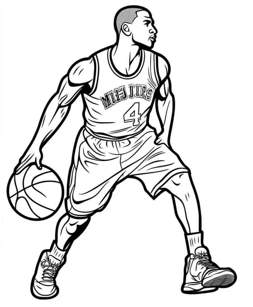 Coloriage gratuit Michael Jordan #217835 de la collection Personnes célèbres à imprimer