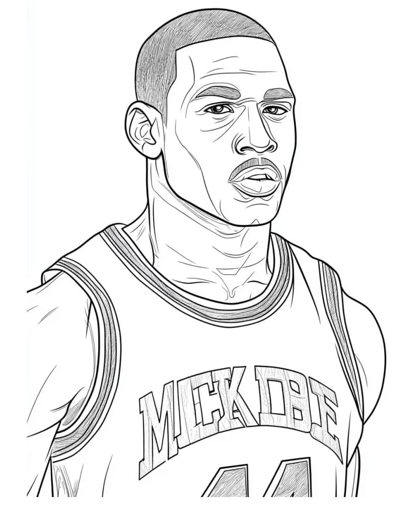 Dessin à colorier: Michael Jordan (Personnes célèbres) #217836 - Coloriages à Imprimer Gratuits