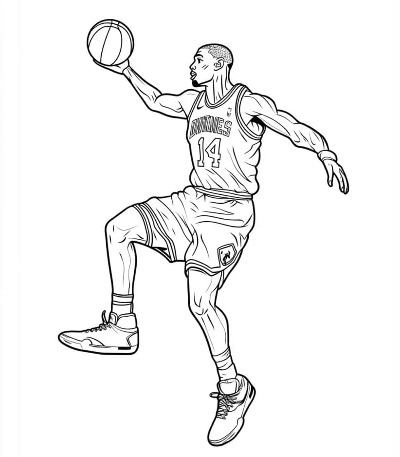 Coloriage gratuit Michael Jordan #217837 de la collection Personnes célèbres à imprimer