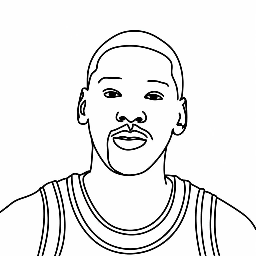 Coloriage gratuit Michael Jordan #217841 de la collection Personnes célèbres à imprimer